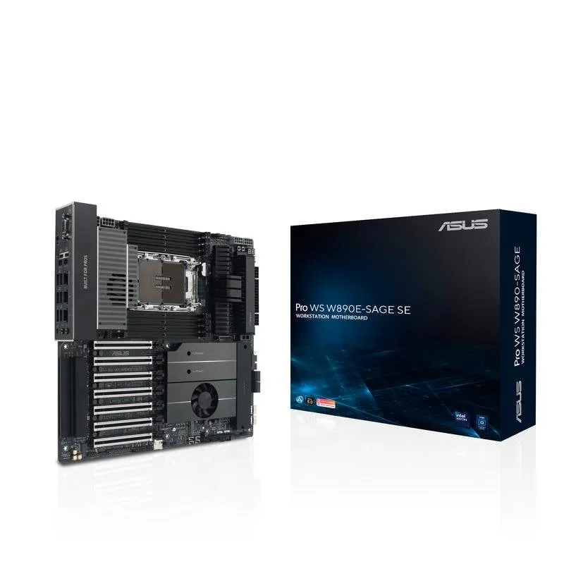 Schede Madri ASUS Pro WS W890E-SAGE SE W890 LGA 4710-2 DDR5 EEB 10GbE PCIe 5.0 RAID ECC