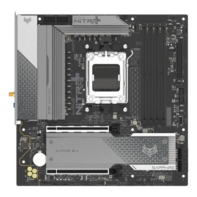 Schede Madri Sapphire NITRO+ B850M WIFI AMD B850 Socket AM5 DDR5 Micro ATX WiFi 6 RGB
