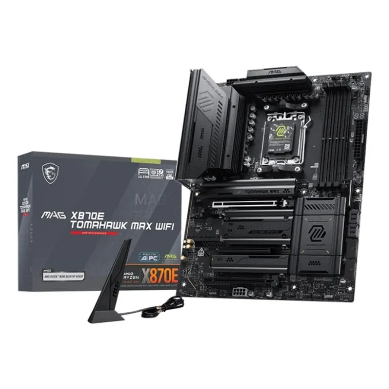 Schede Madri MSI MAG X870E TOMAHAWK MAX X870E AM5 DDR5 ATX WiFi 7 PCIe 5.0 RAID