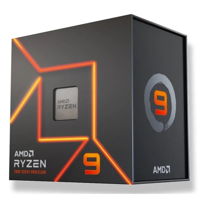 Processore AMD Ryzen 9 7900 12 Nuclei 3,7 GHz Base 5,4 GHz Turbo Grafica Integrata Box