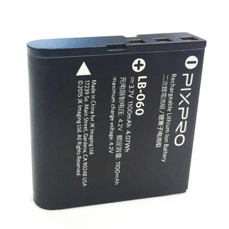 Batteria Kodak Pixpro LB-060 per fotocamere AZ 361 362 501 521 522 421 525 526