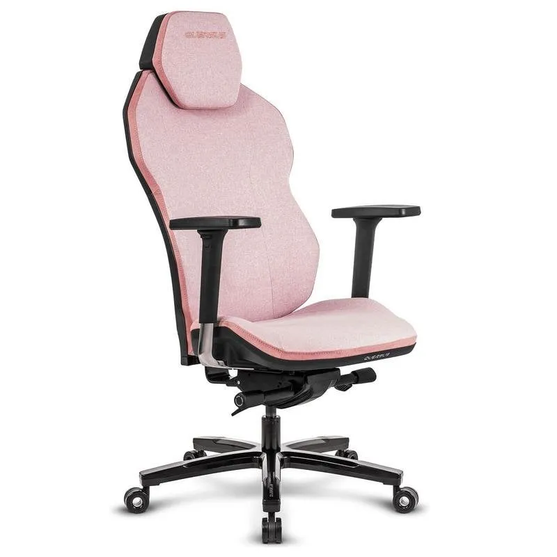Sedia Quersus ICOS 1.1 Quarzo rosa tessuto ignifugo braccioli 4D schienale reclinabile