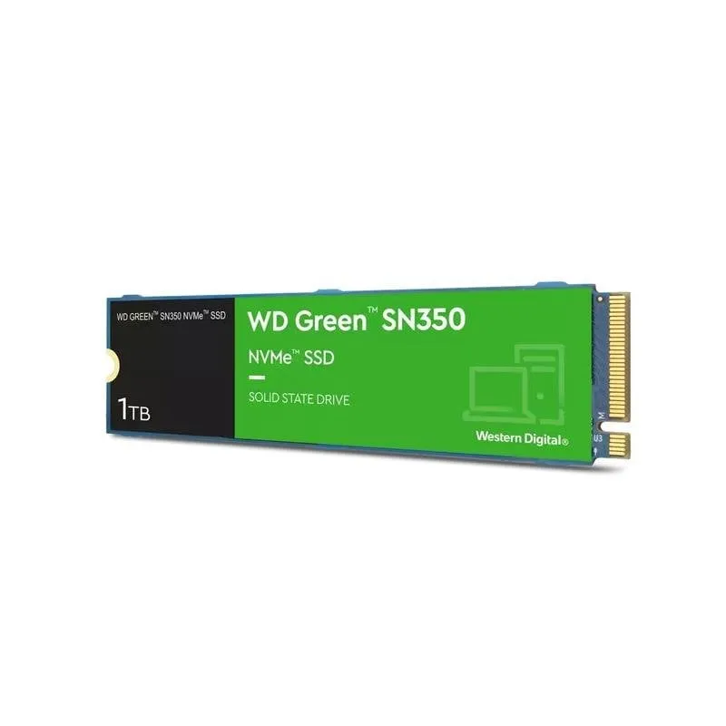 Disco Duro WD Green SN350 1TB M.2 SSD NVMe PCIe 3200MB/s