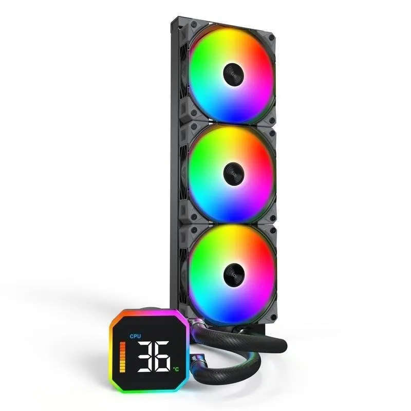 Refrigeración Líquida Montech HyperFlow Digital 360 360mm 3 Ventilatori LED RGB