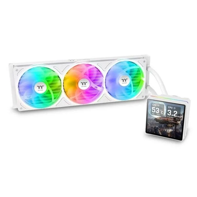 Refrigeración Líquida Thermaltake TH360 V3 Ultra ARGB 360mm 3 Ventole Bianco