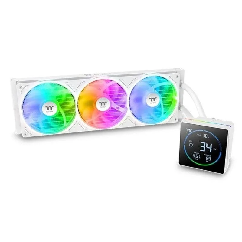 Refrigerazione Liquida Thermaltake TH360-S V3 ARGB 360mm 3 Ventole Snow Edition