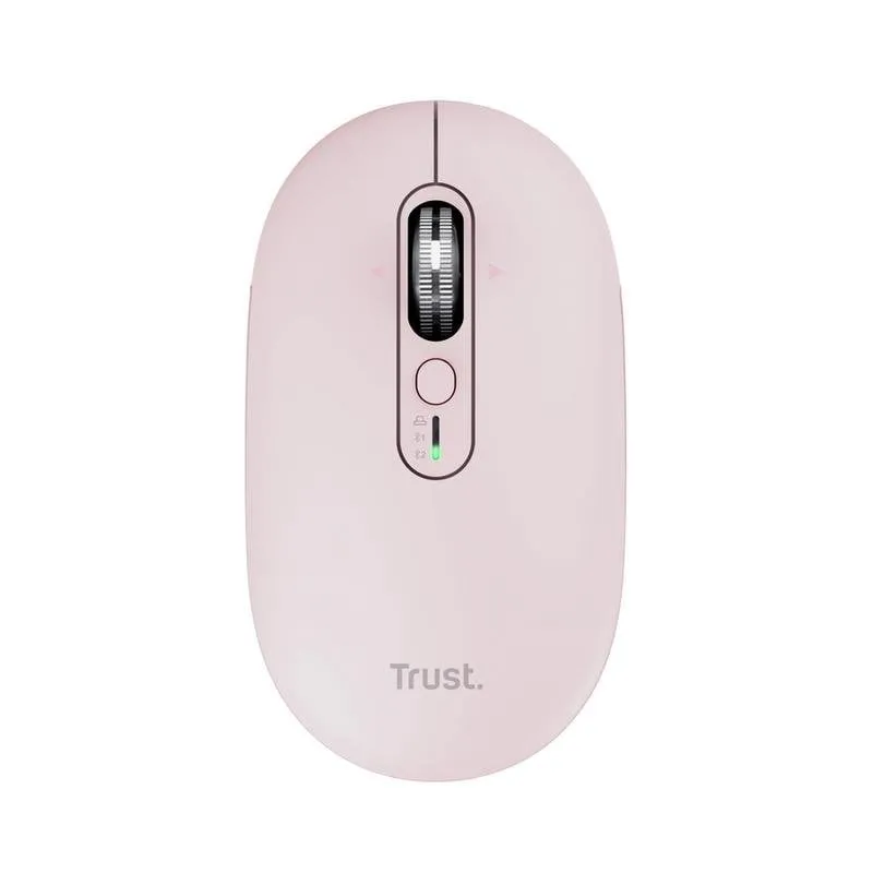 Mouse Trust Seron Slim Multi Bluetooth RF 3200DPI Rosa Silenzioso