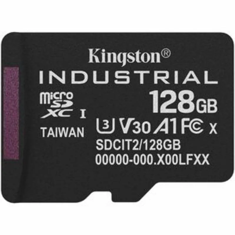Scheda microSD Kingston Industrial 128GB UHS-I U3 V30 resistente acqua