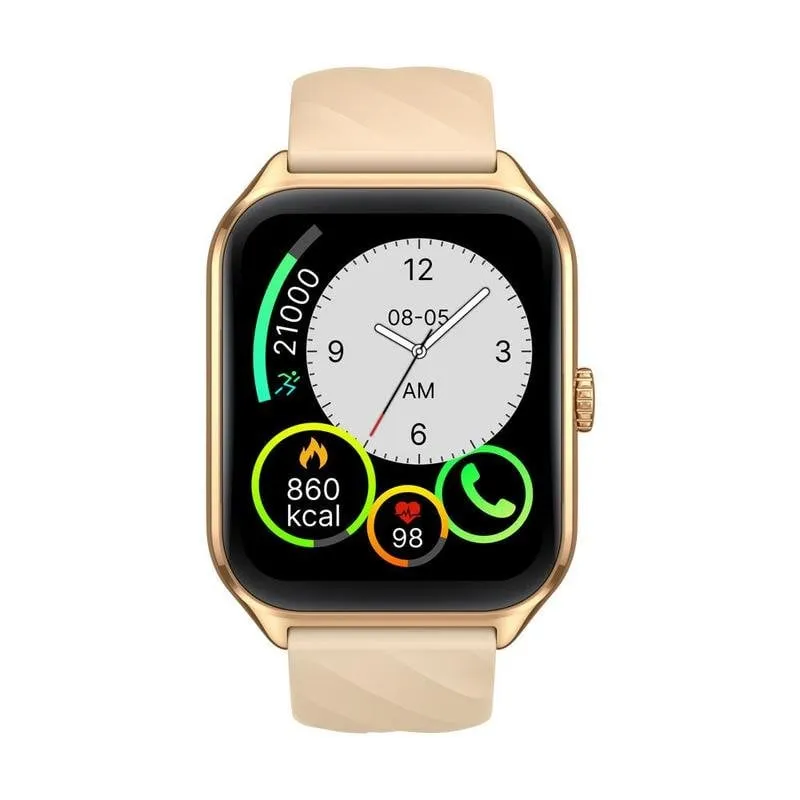 Zeblaze GTS 4 WiFi 1.94" AMOLED Oro Cassa Metallo Cinturino Beige Cardiofrequenzimetro Autonomia