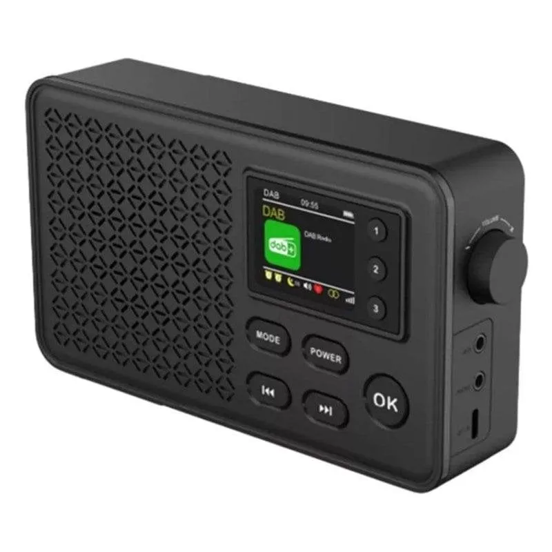 Radio portatile Denver DAB-57 Bluetooth DAB+ FM 10 W schermo 1,77" USB-C