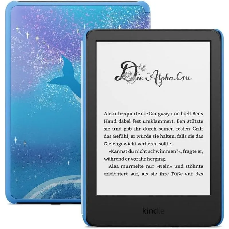 Libro Elettronico Amazon Kindle Kids 6" WiFi Bluetooth 16GB E Paper