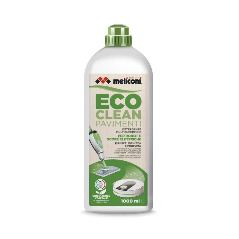 Detergente Meliconi 621029 Eco Clean Superfici Robot Aspirapolvere 1000 ml