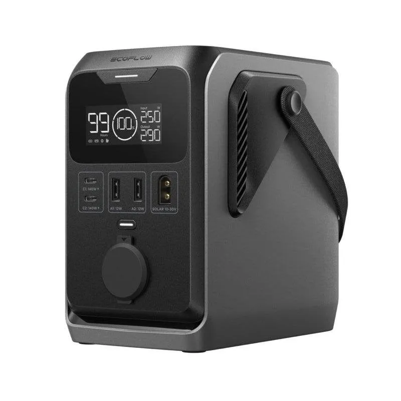 Stazione di energia EcoFlow Trail 300 DC 288Wh 5 porte DC USB Batteria LiFePO4 Schermo LCD