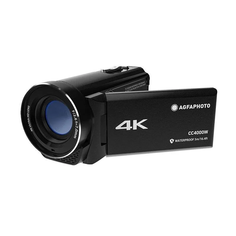 Videocamera AGFA CC4000W 24 MP 4K Ultra HD Zoom 18x Touchscreen
