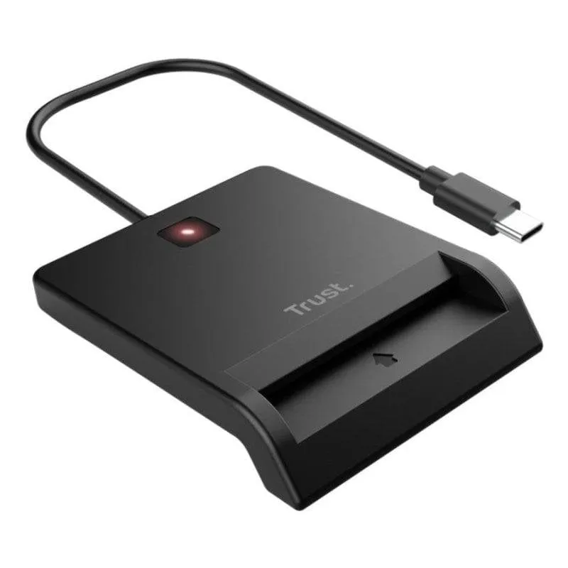 Lettore di carte intelligenti Trust 26253 USB-C Compatto Nero