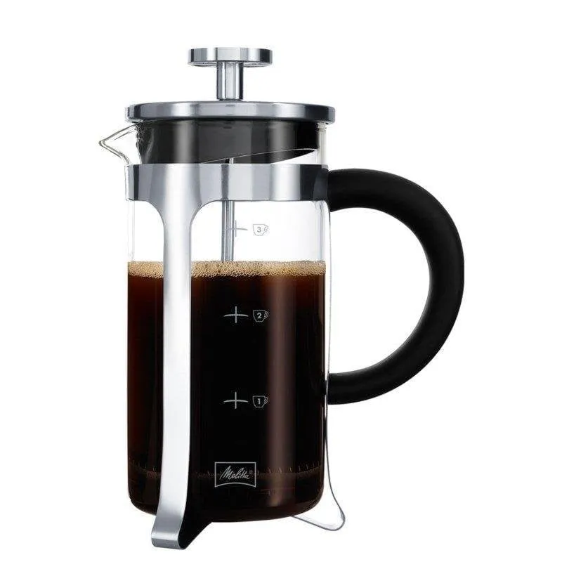 Caffettiera French Press Melitta Premium 350 ml con manico ergonomico microonde