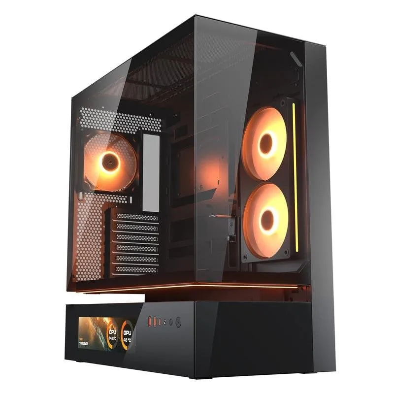 Torre ATX Cougar CGR-2DA4B-V Vetro Temperato RGB LCD Gaming