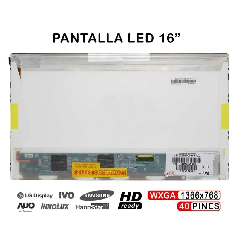 Schermo LED 16 Asus N61VN 1366x768 40 pin HD WXGA