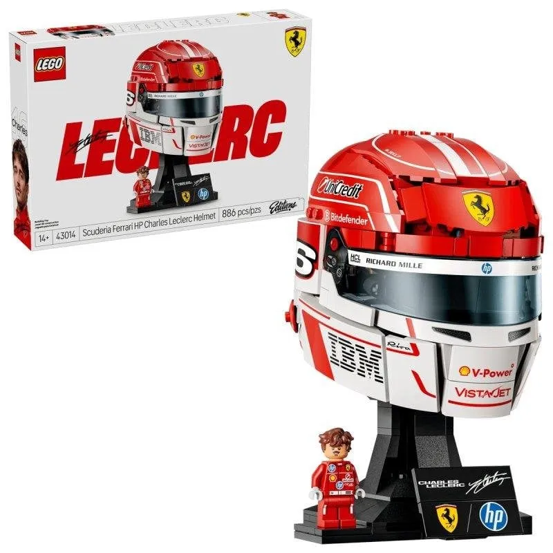 LEGO Editions Scuderia Ferrari HP Casco Charles Leclerc 43014 886 pezzi