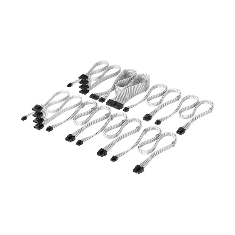 Kit cavo Corsair Elite Premium T5 Pro Bianco 75 cm