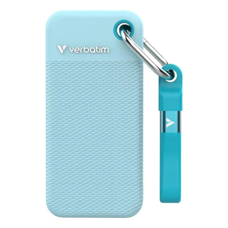 Disco Duro Verbatim Pocket SSD 1TB M.2 USB-C 10Gbit/s Blu Ultra-Compatto