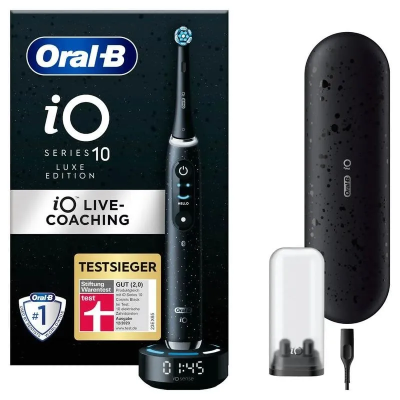 Spazzolino Oral-B iO Series 10 Nero iO Sense 7 modalità Cosmic Black