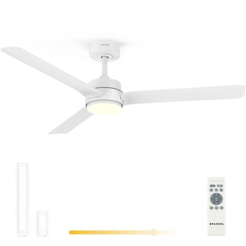 Ventilatore da soffitto Grunkel Skyeasy52 52 pollici LED DC 6 velocità bianco