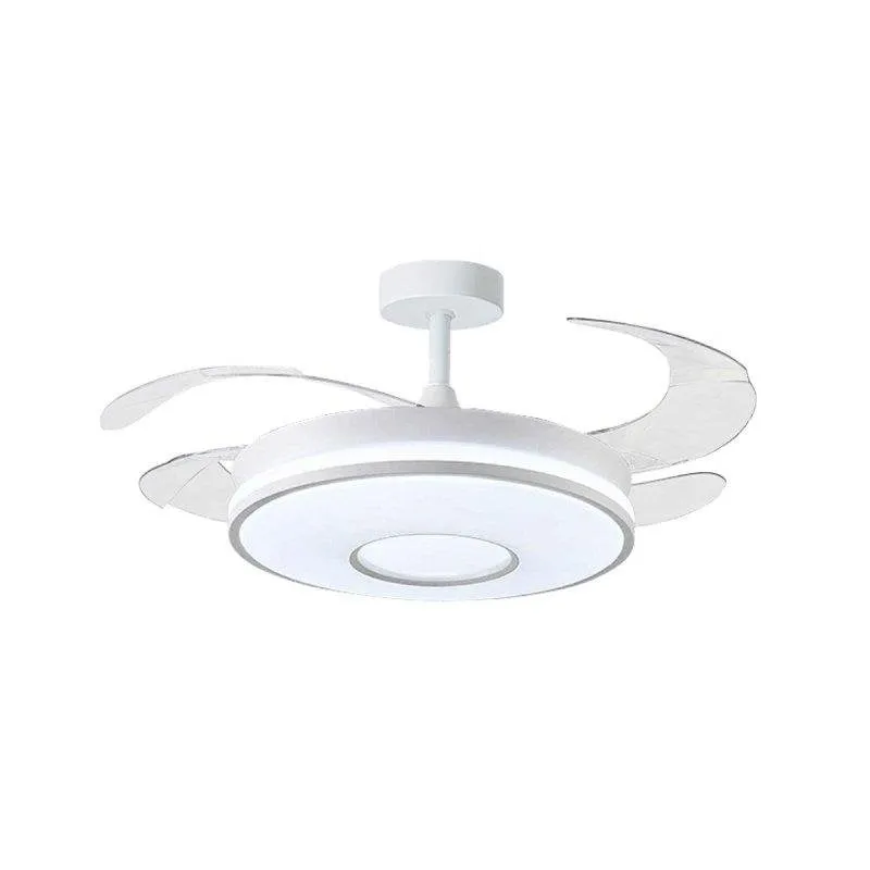 Ventilatore da Soffitto Bel Air Alice 72W 4 Pale Retrattili LED 108 cm Bianco