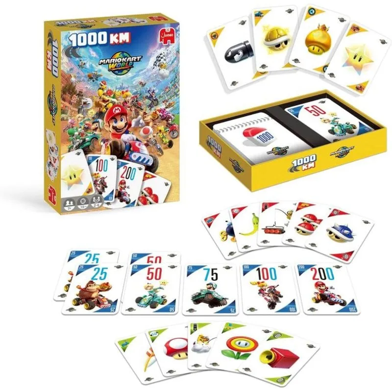 Gioco di carte Blade Jumbo 1000km Mario Kart World 2-6 giocatori