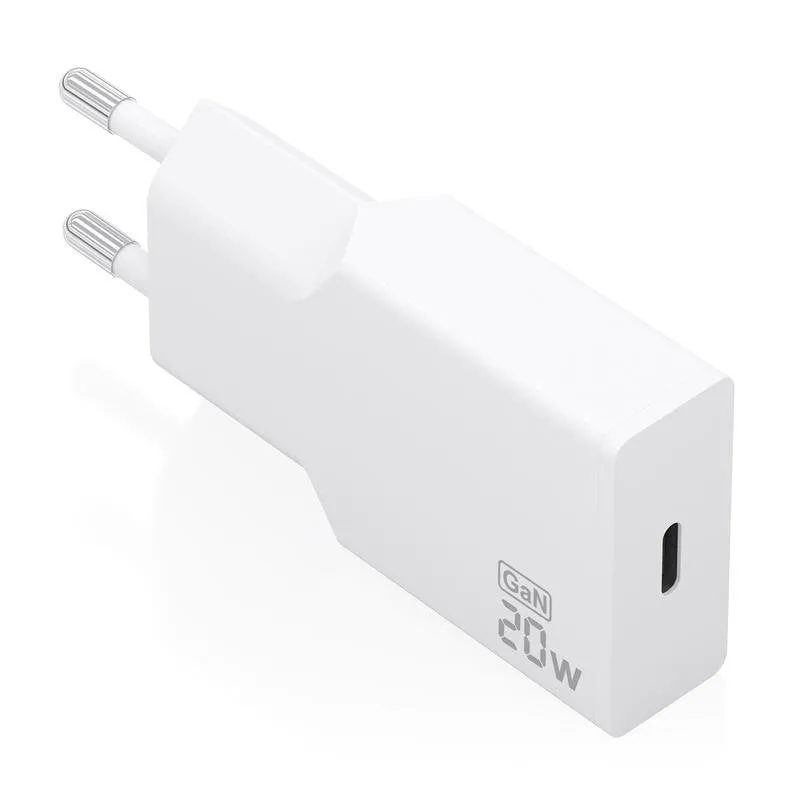 Caricatore Aisens Ultra Sottile GaN 20W USB-C PD3.0 Bianco