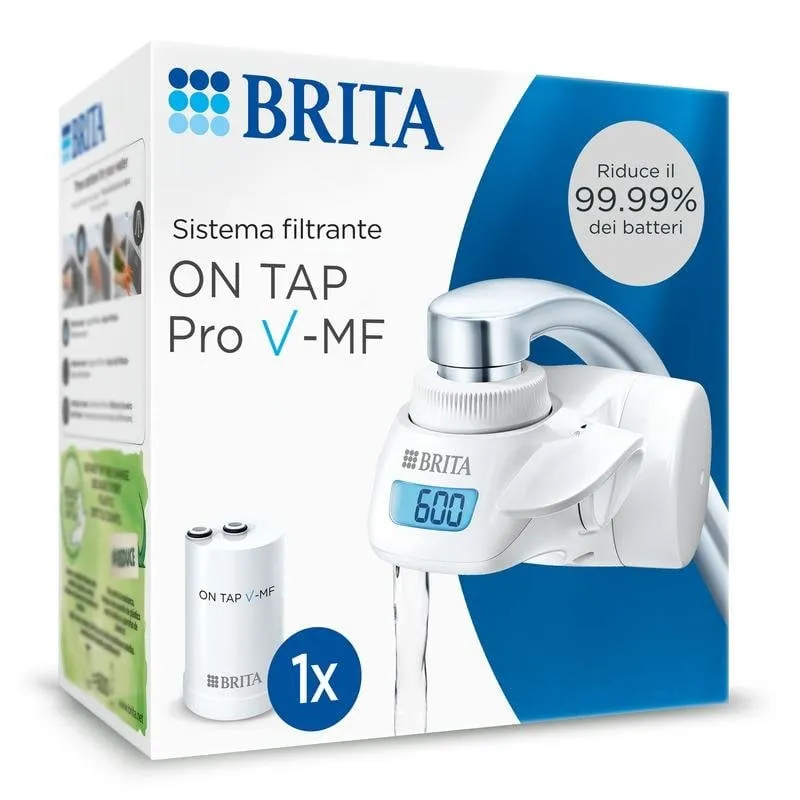 Filtro acqua BRITA SISTEMA ON TAP Pro V-MF 600L Bianco LCD