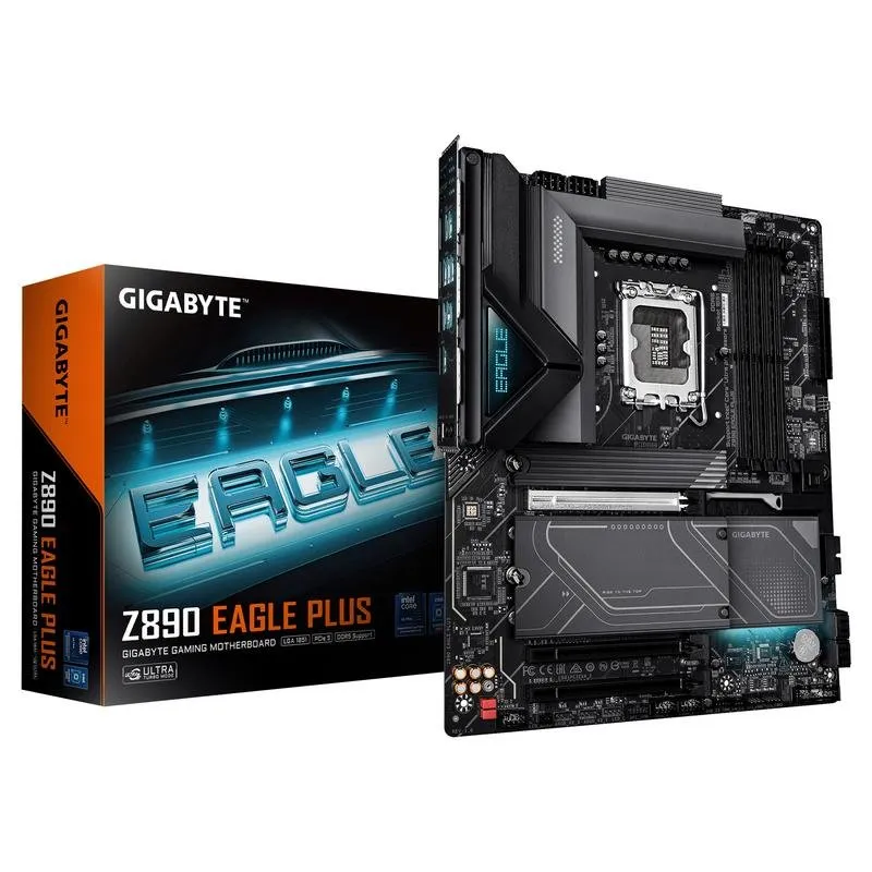 Schede Madri GIGABYTE Z890 EAGLE PLUS Intel Z890 LGA1851 DDR5 ATX 2.5GbE USB4 PCIe 5.0 M.2