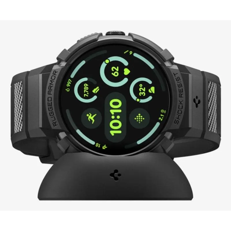 Funda Spigen Pixel Watch 4 45mm Nero TPU Antiurto Elegante