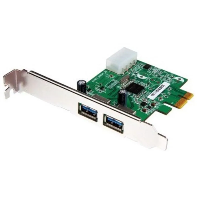 Scheda di Rete Transcend TS-PDU3 PCIe USB 3.0 2 Porte 5 Gb/s Verde