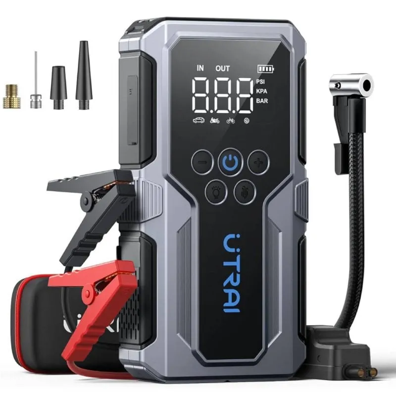Avviatore Auto Utrai 5000A Compressore 150 PSI LED 18W USB-C