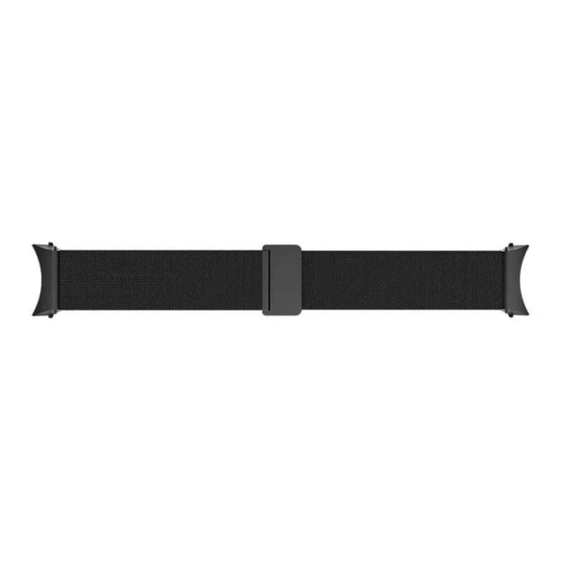 Cinturino Samsung Galaxy Watch4 Maglia Milanese Nero Acciaio Inox
