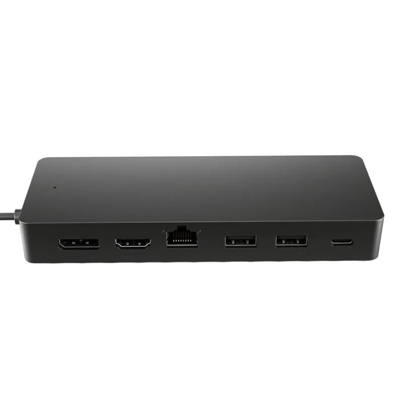 Hub HP 7 porte 10 100 1000 Mbps USB 3.2 Gen 2 USB-C 65W Nero