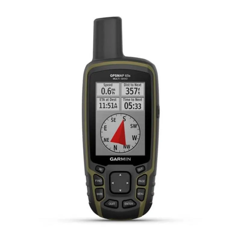 Localizzatore GPS Garmin GPSMAP 65s Nero Impermeabile TopoActive Europe