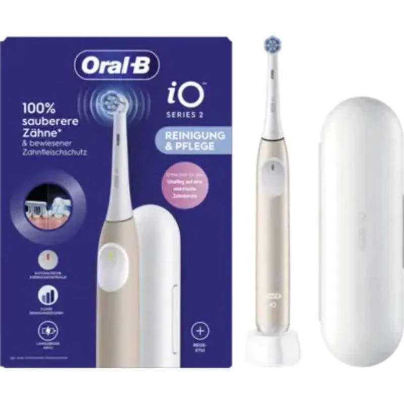 Spazzolino Elettrico Oscillante Rotativo Oral-B 2 iO 3 Modalità 1 Testina Timer Custodia