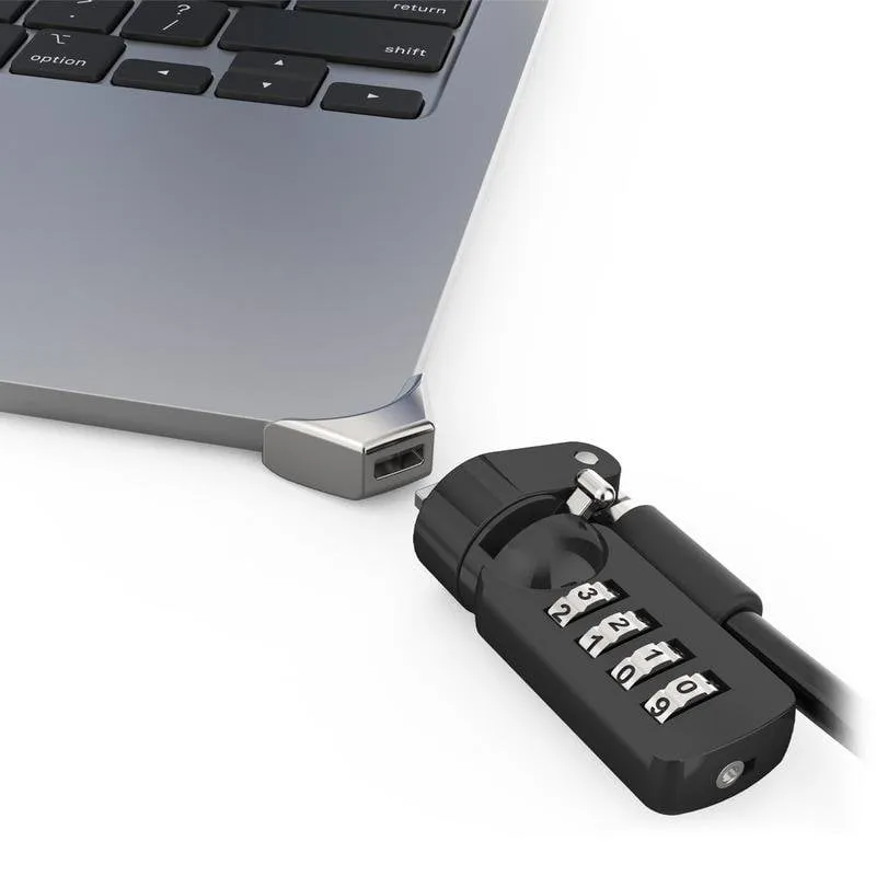 Cavo antifurto Compulocks Ledge Lock Adapter MacBook Air 15 M2 M3 Argento