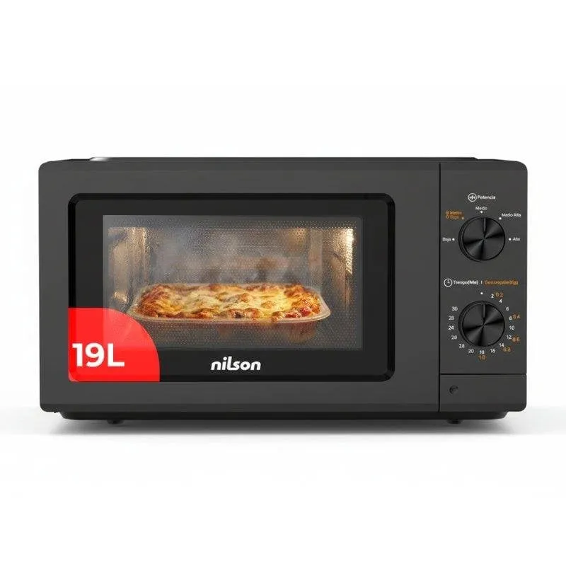 Microondas Nilson NMW2701N 19 Litri 700W Nero Manuale LED