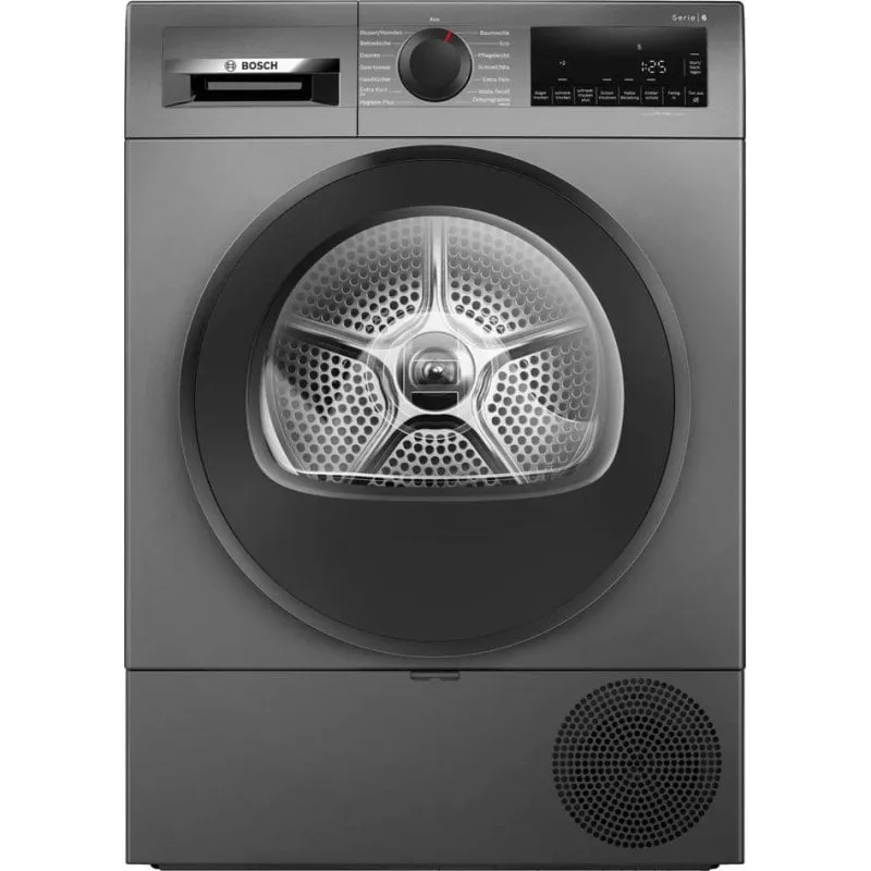 Asciugatrice a condensazione Bosch Serie 6 WQG243DR10 9kg Classe C pompa di calore