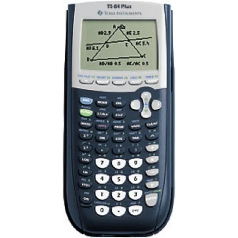 Calcolatrice Texas Instruments TI-84 Plus Grafica USB Blu Argento