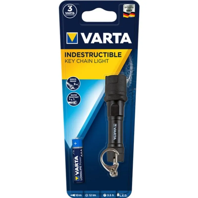 Torcia Varta 16701 101 421 LED Nera Gomma IPX4