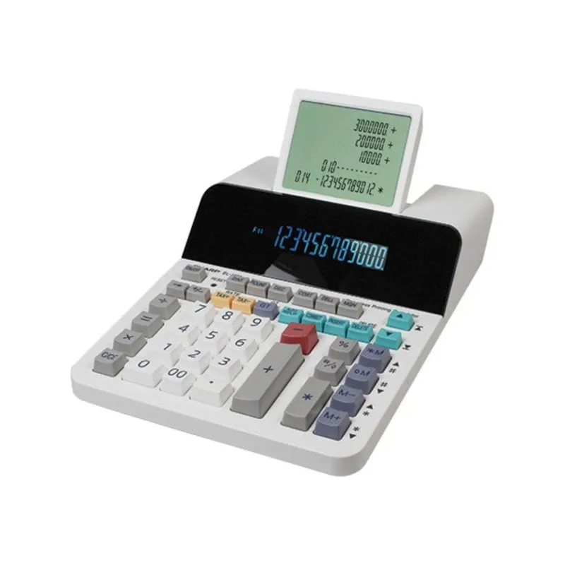Calcolatrice Sharp EL-1901 12 cifre display inclinabile AC Batteria
