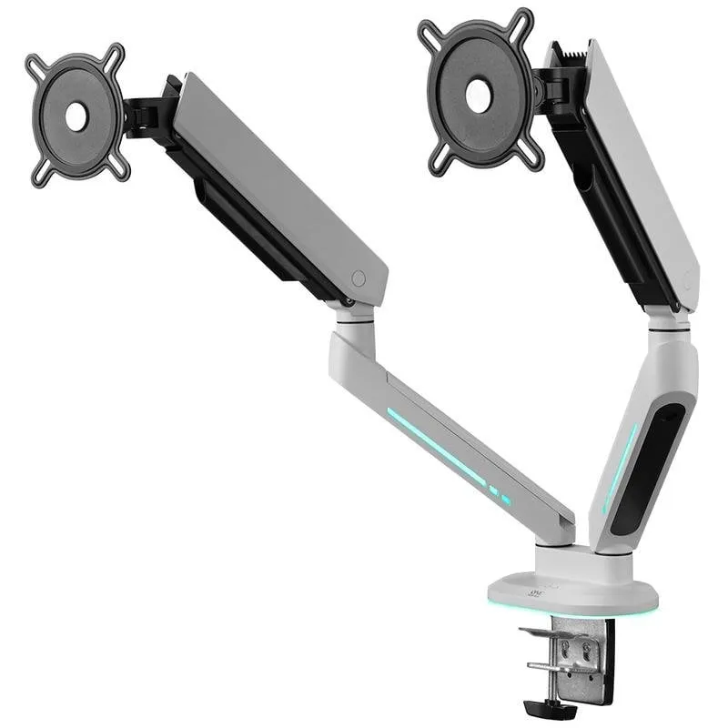 One For All DM 8220 Supporto Monitor 2 Bracci Scrivania 21 a 45" VESA 75x75 a 100x100 Max 14Kg