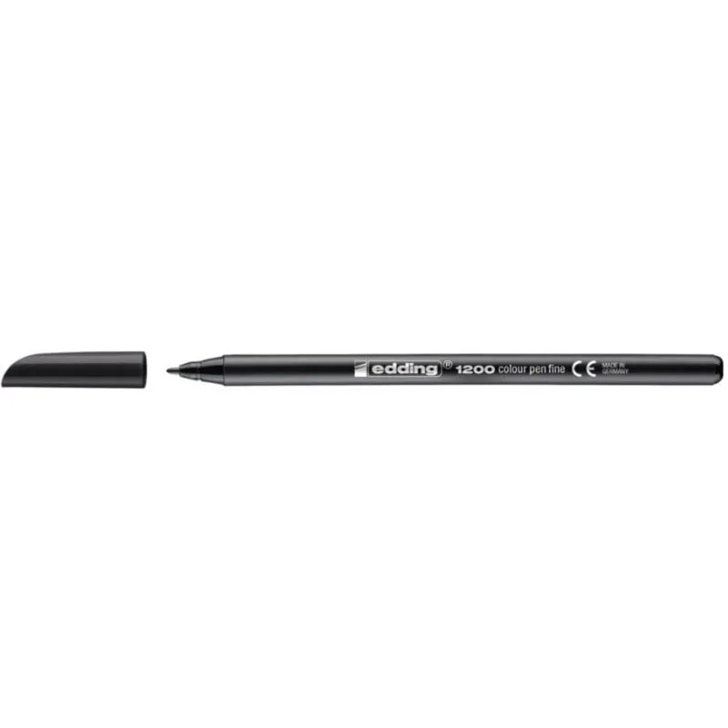 Pennarello Edding 1200 Nero Punta Fine 1 mm