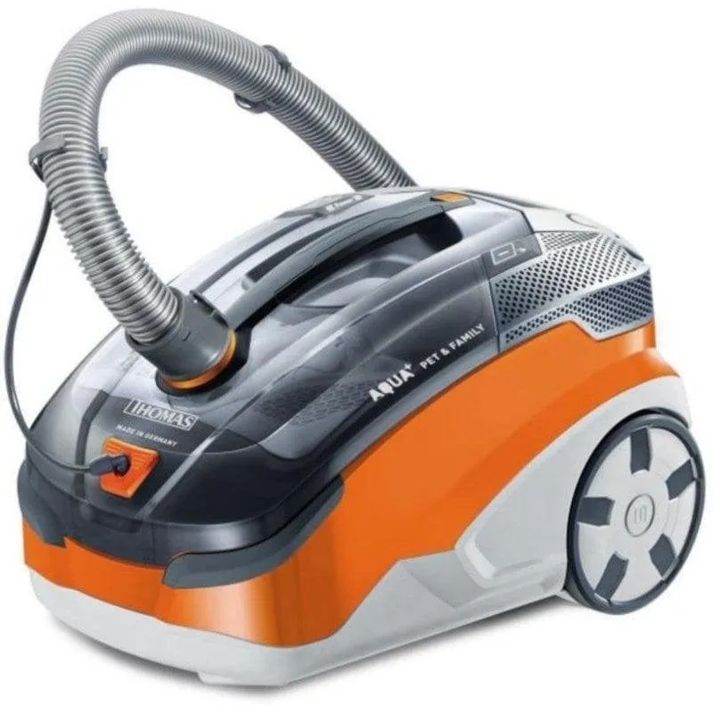 Aspirapolvere con Sacco Thomas Pet & Family Aqua+ 1700W Secco e Bagnato 1,8L Grigio Arancione Bianco