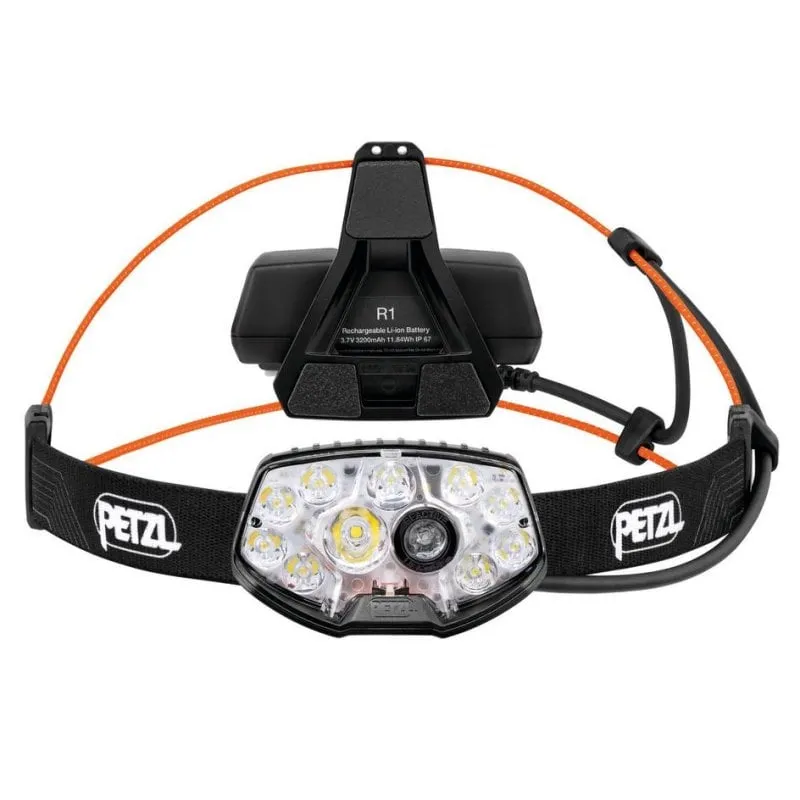 Torcia frontale Petzl NAO RL LED 1500 lumen USB IPX4 Nero Arancione