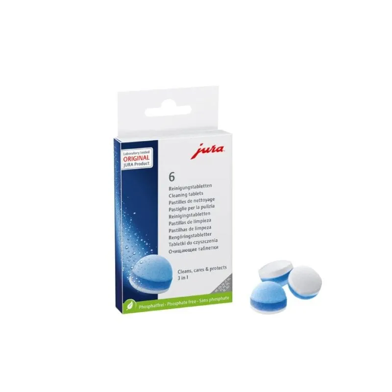 Pastiglia pulente JURA 24225 3 fasi 6 pezzi Certificato TÜV